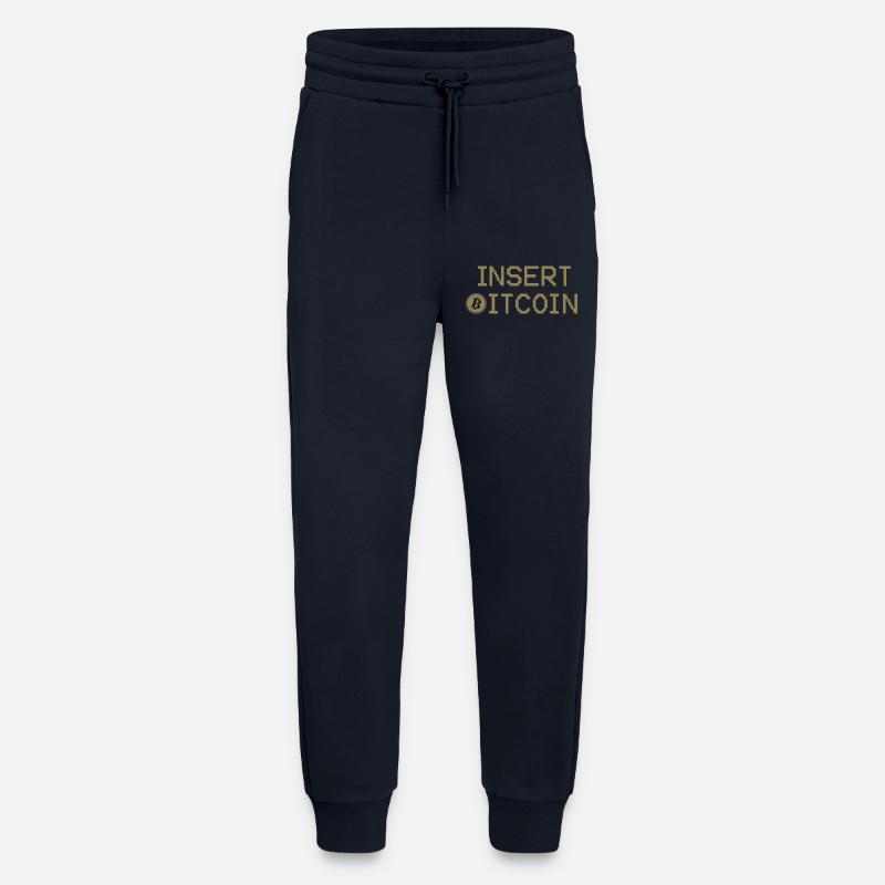 Introduce Bitcoin here - Jogging Pants - made by SPREAD  - DARK NAVY