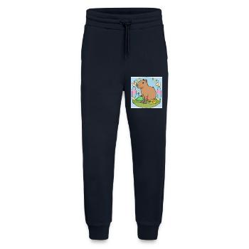 Easter capybara - Jogging Pants - made by SPREAD  - DARK NAVY - Front
