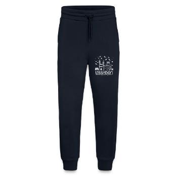 Lissabon Skyline Linie Kunst - Jogginghose - made by SPREAD - DARK NAVY - Vorne
