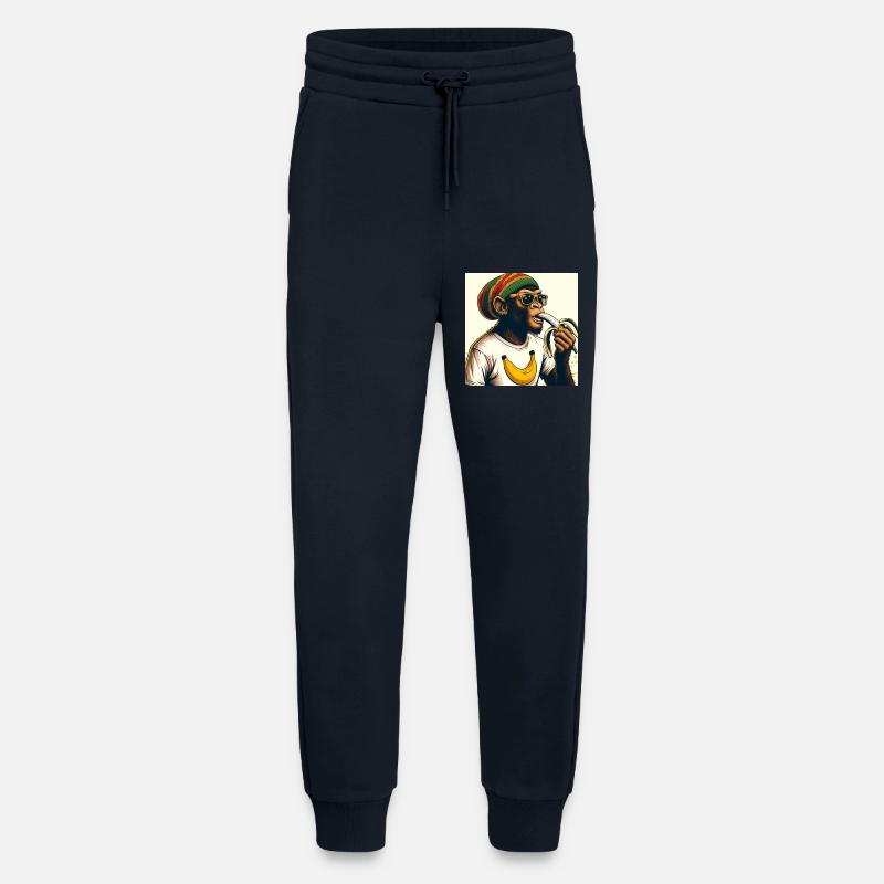 Cooler Affe isst Banane - Jogginghose - made by SPREAD - DARK NAVY
