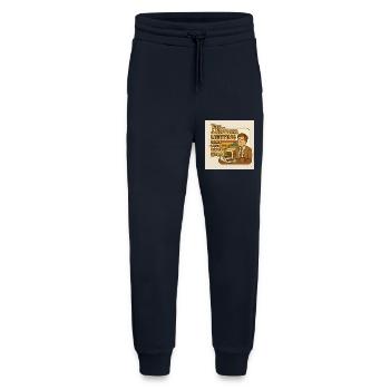 Une réunion qui aurait pu être un e-mail - Pantalon de jogging bio décontracté fabriqué en UE - DARK NAVY - Devant