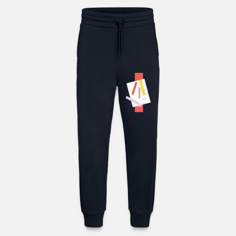 Abstrakte Farbklecks Kunstdesign - Jogginghose - made by SPREAD - DARK NAVY