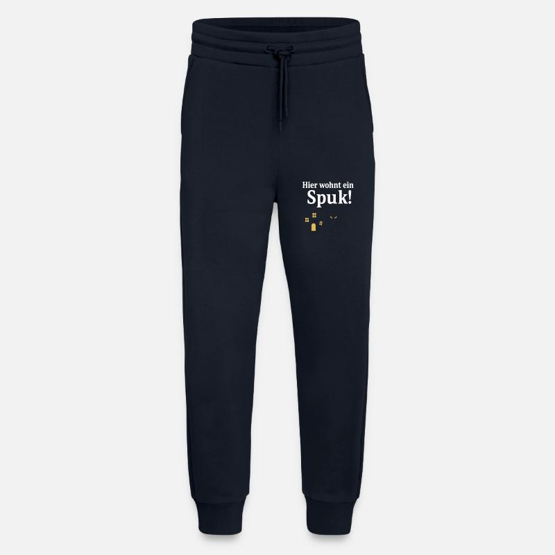 Maison pour chat au charme hanté - Pantalon de jogging bio décontracté fabriqué en UE - DARK NAVY