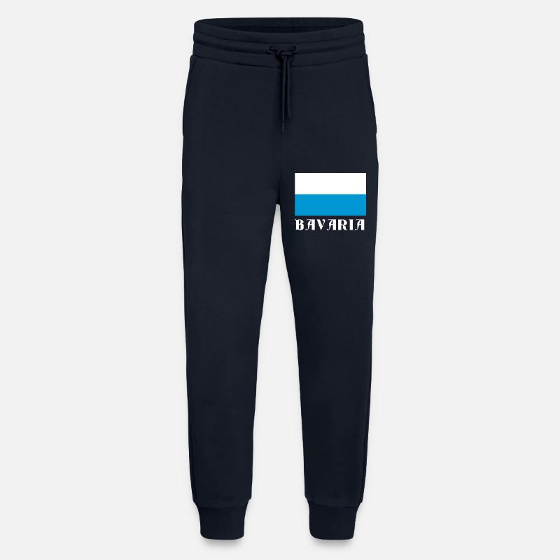 Bavaria Flag with Gothic Text - Jogging Pants - made by SPREAD  - DARK NAVY