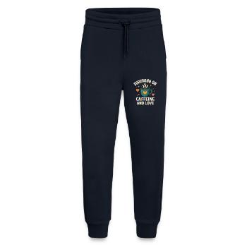 Surviving on Caffeine and Love - Jogging Pants - made by SPREAD  - DARK NAVY - Front