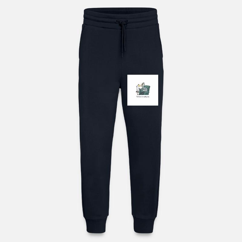 Quantum Bird Reading in Armchair - Jogging Pants - made by SPREAD - DARK NAVY