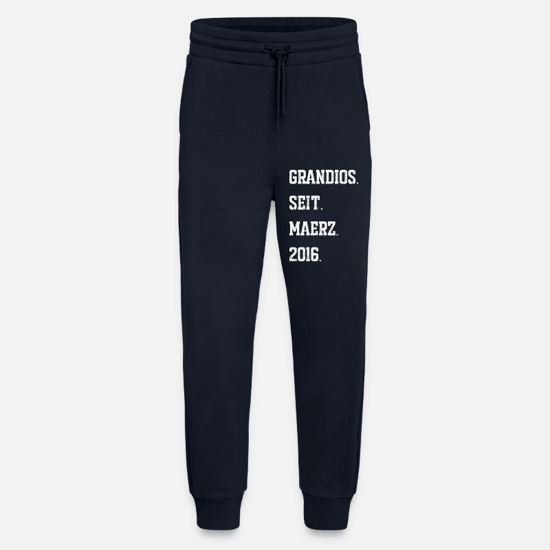 Anniversaire : mars 2016 - Pantalon de jogging bio décontracté fabriqué en UE - DARK NAVY