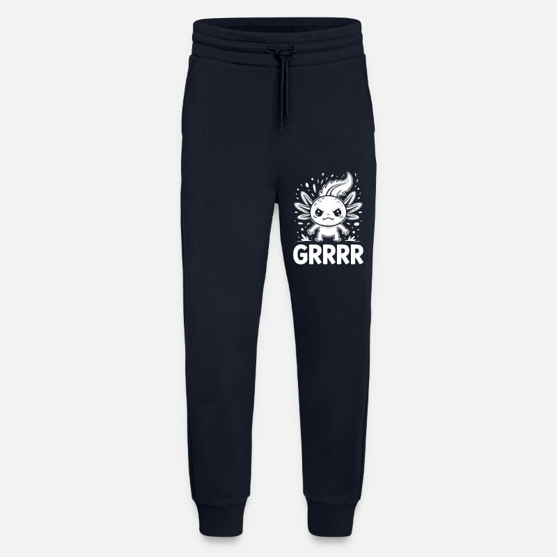 Winged Grump Axolotl - Jogging Pants - made by SPREAD  - DARK NAVY