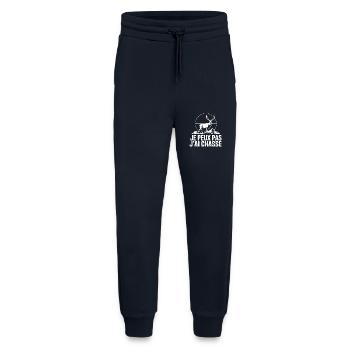 Je peux pas j'ai chasse cerf silhouette - Pantalon de jogging bio décontracté fabriqué en UE - DARK NAVY - Devant