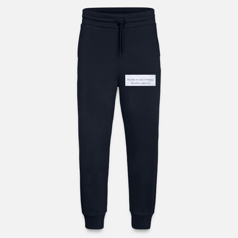 Bewusstsein Wächst Leise Zitat - Jogginghose - made by SPREAD - DARK NAVY