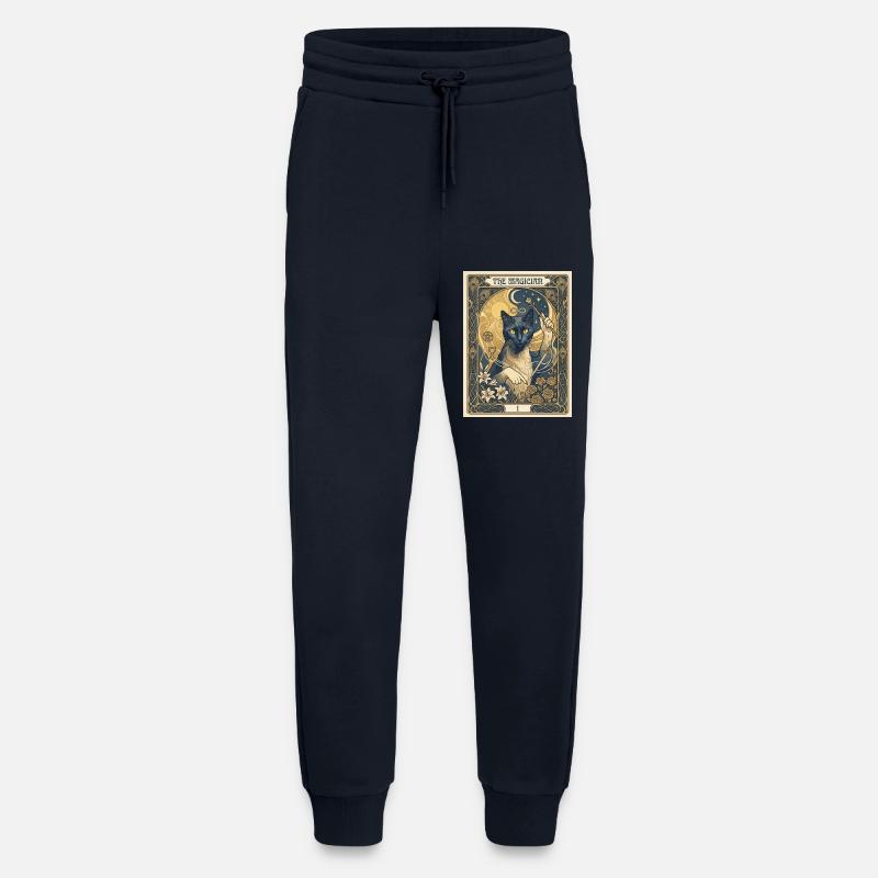 Cat, le magicien - Pantalon de jogging bio décontracté fabriqué en UE - DARK NAVY