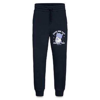 Save One Cat Change Two Lives - Jogging Pants - made by SPREAD  - DARK NAVY - Front