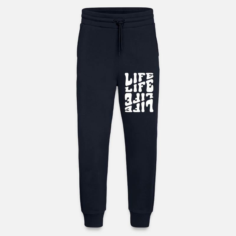 Life like Letters Psychedelic - Jogging Pants - made by SPREAD - DARK NAVY