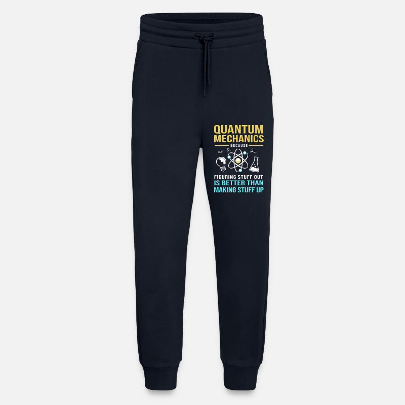 Physique quantique Mécanique quantique Saut quantique - Pantalon de jogging bio décontracté fabriqué en UE - DARK NAVY
