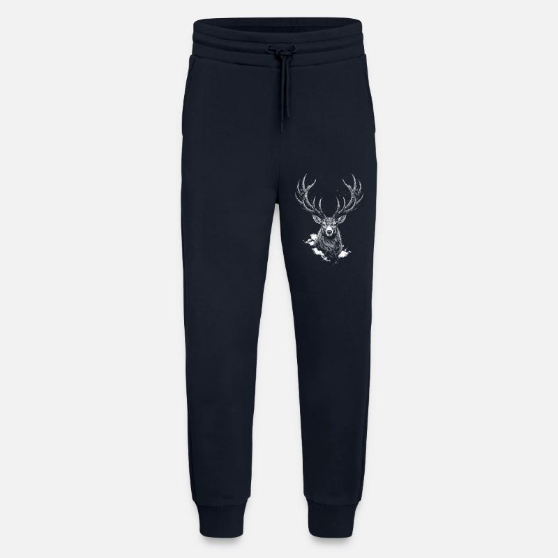 Deer silhouette - Jogging Pants - made by SPREAD  - DARK NAVY