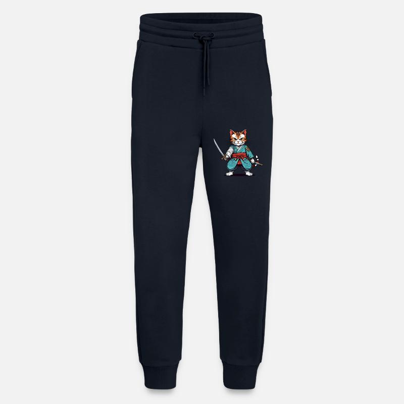 Samurai-Katze - Jogginghose - made by SPREAD - DARK NAVY