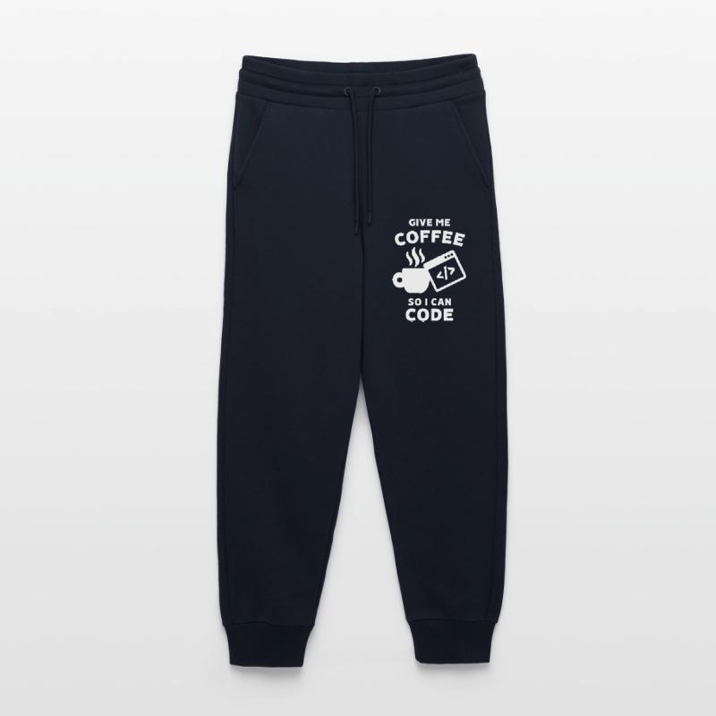 Déclaration de carrière Work Coder Gagner de l’argent Pantalon de jogging bio décontracté fabriqué en UE