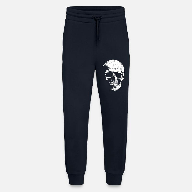 Schädel-High-Contrast Grafik - Jogginghose - made by SPREAD - DARK NAVY