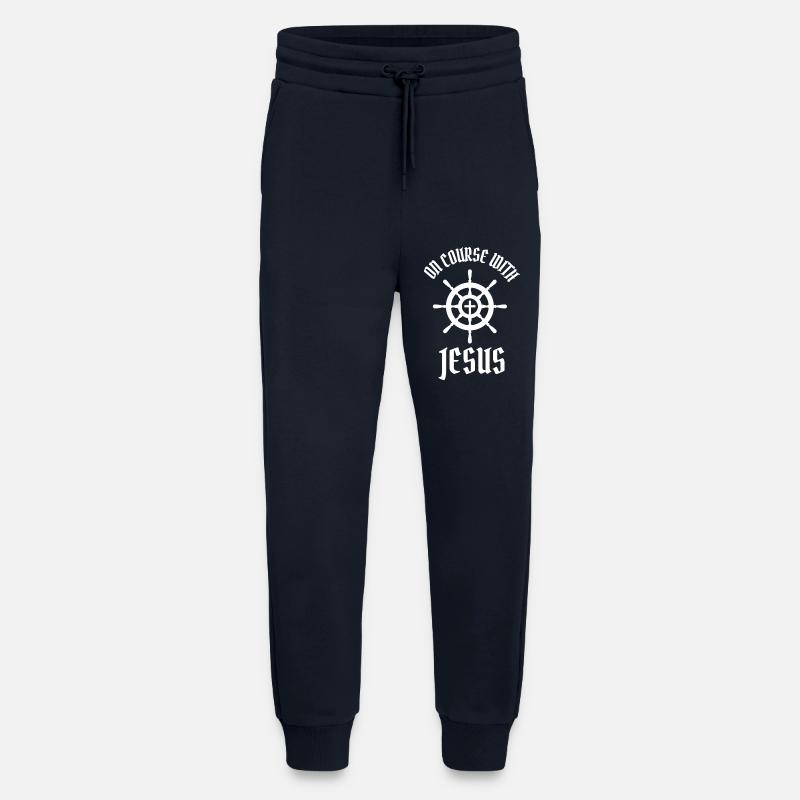 ON COURSE WITH JESUS - Jogginghose - made by SPREAD - DARK NAVY