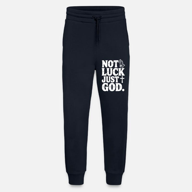 Nicht Glück, nur Gott - Jogginghose - made by SPREAD - DARK NAVY