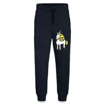 Einhorn Hübsche Haare Süß Freundlich Cartoon Pferd - Jogginghose - made by SPREAD - DARK NAVY - Vorne