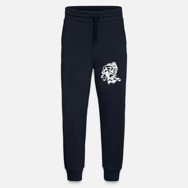 Gesicht weiß - Jogginghose - made by SPREAD - DARK NAVY
