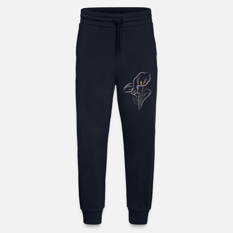 CALLA mix cold - Jogging Pants - made by SPREAD  - DARK NAVY