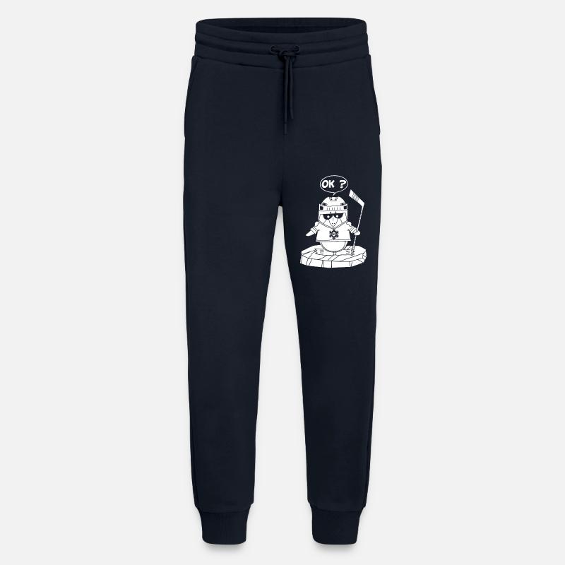 Weißer Sportpinguin - Jogginghose - made by SPREAD - DARK NAVY