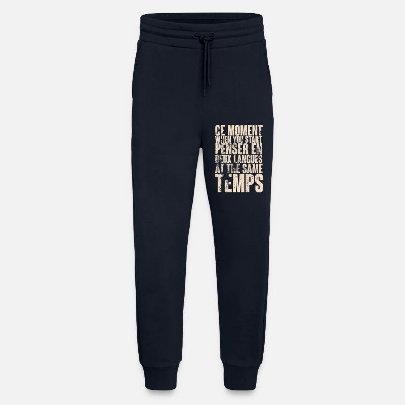 Inspiration through bilingual thinking - Jogging Pants - made by SPREAD  - DARK NAVY