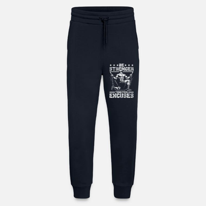 Strong Motivational Feeling Circle Design - Jogging Pants - made by SPREAD  - DARK NAVY