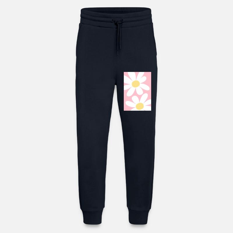 Rosa mit Blumen - Jogginghose - made by SPREAD - DARK NAVY