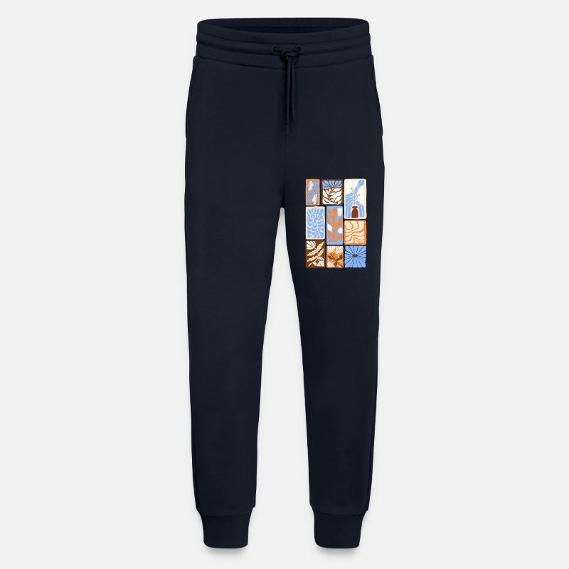 Abstrakte botanische Muster - Jogginghose - made by SPREAD - DARK NAVY