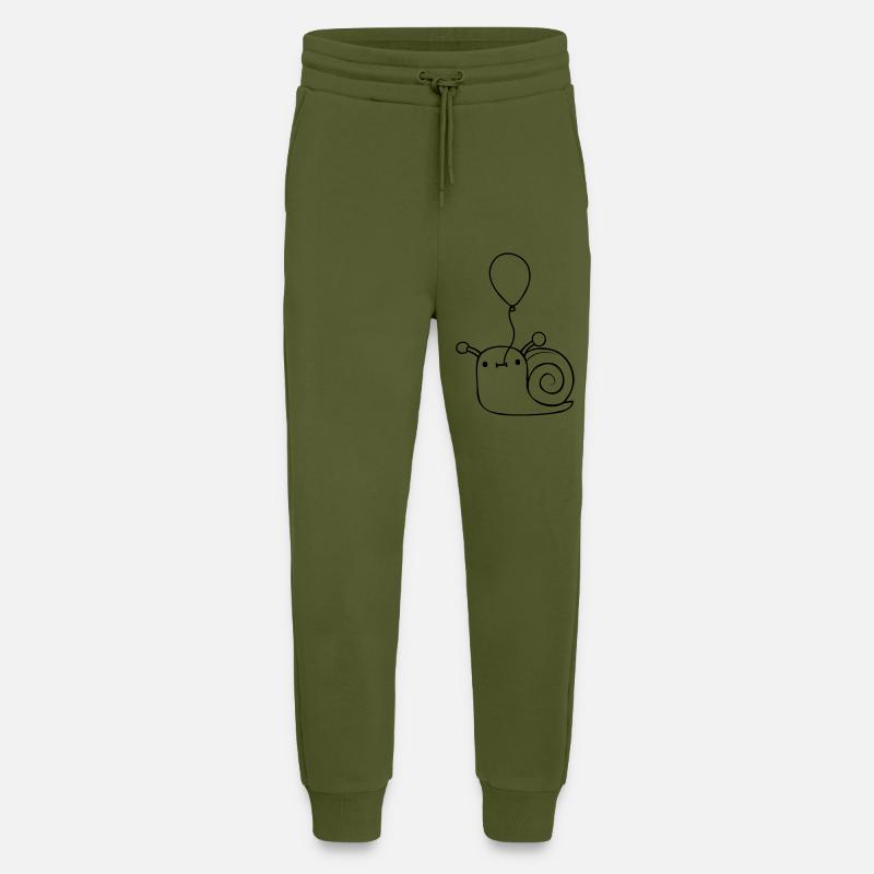 Balloon Snail Cute - Jogging Pants - made by SPREAD  - MOSS GREEN