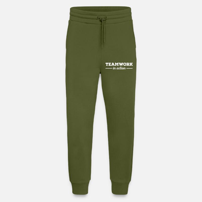 Teamwork - Jogginghose - made by SPREAD - MOSS GREEN