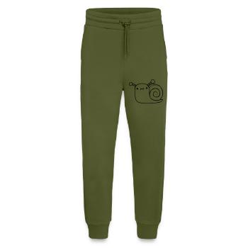 Niedliche kleine Schnecke - Jogginghose - made by SPREAD - MOSS GREEN - Vorne
