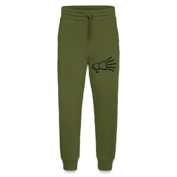 Icon Megaphone Loud Speech - Jogging Pants - made by SPREAD  - MOSS GREEN - Front