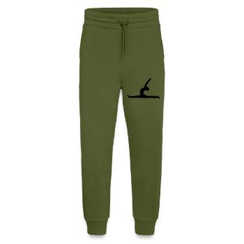 Yoga - Anjaneyasana - Jogginghose - made by SPREAD - MOSS GREEN - Vorne