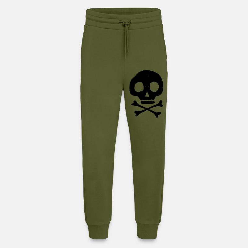 Skull & Bones - Jogging Pants - made by SPREAD  - MOSS GREEN