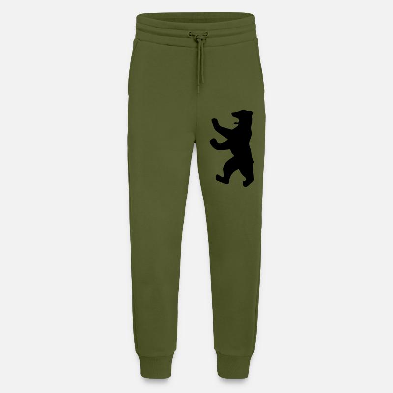 Berliner Bär - Jogginghose - made by SPREAD - MOSS GREEN