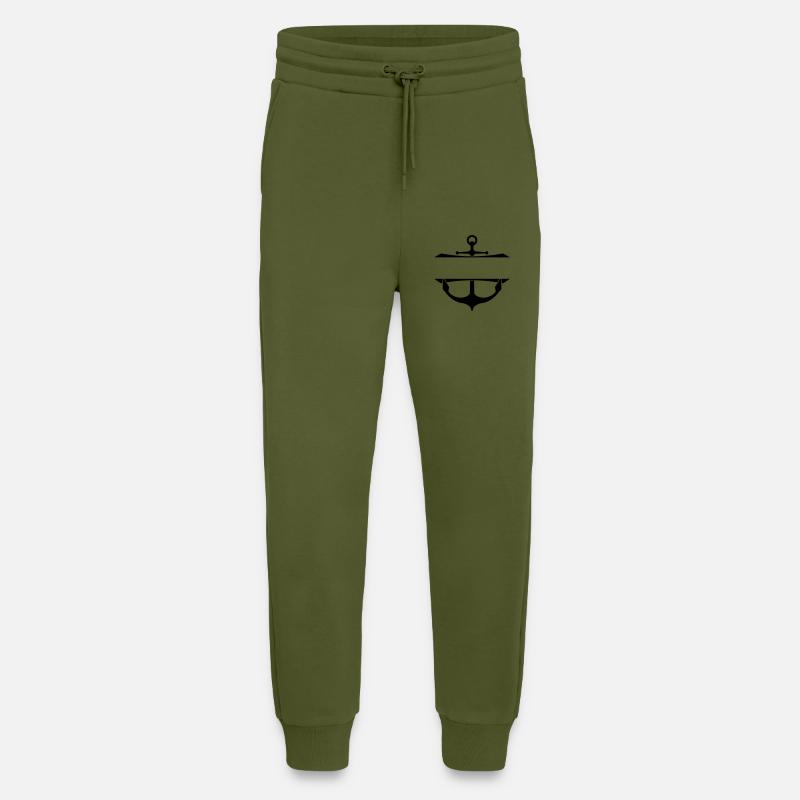 Text einfügen Anker - Jogginghose - made by SPREAD - MOSS GREEN