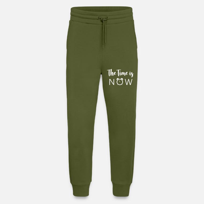 The Time is NOW - Jogginghose - made by SPREAD - MOSS GREEN