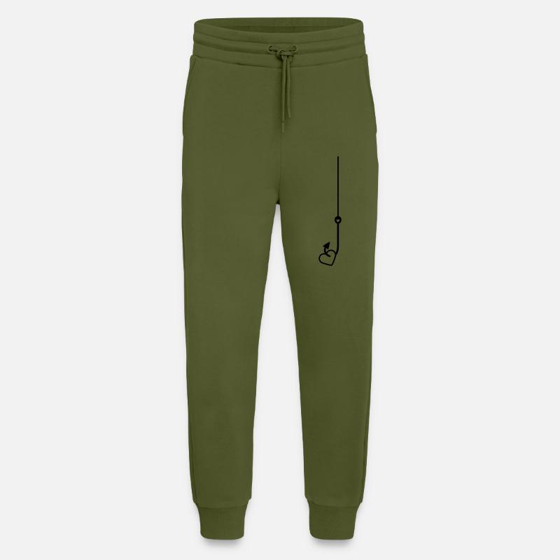 Love Fishing - Jogginghose - made by SPREAD - MOSS GREEN