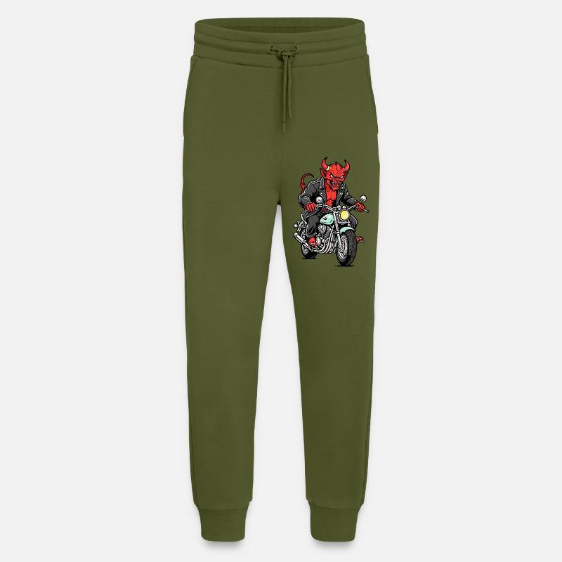 Red Devil - Jogging Pants - made by SPREAD  - MOSS GREEN