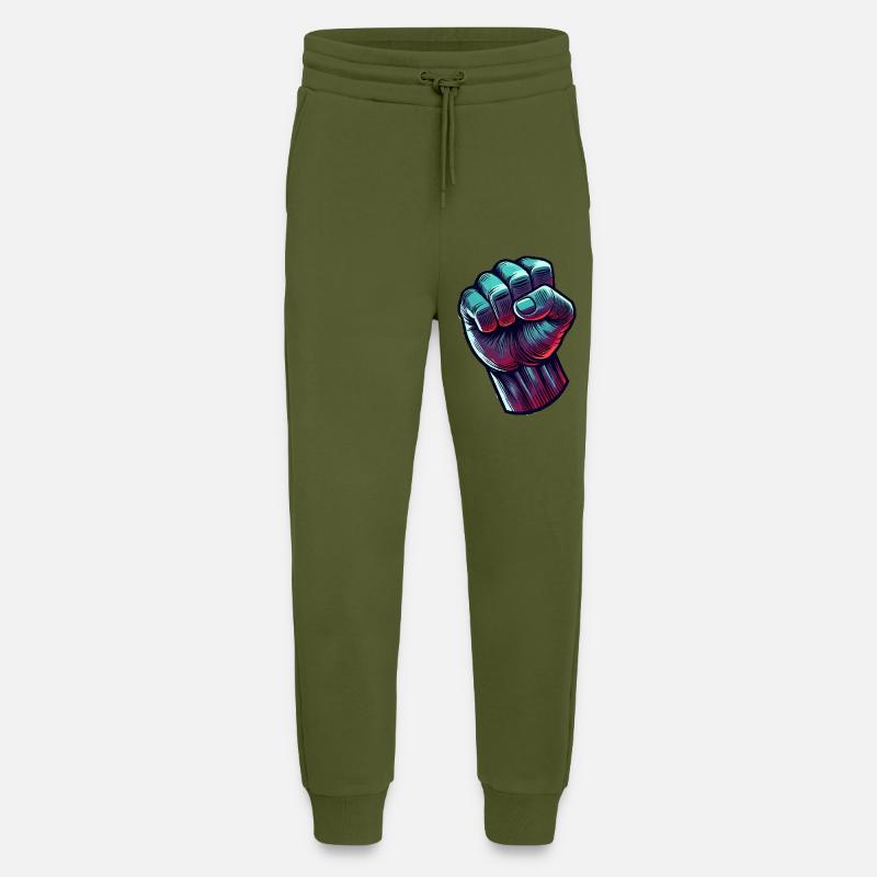 Faust Comic - Jogging Pants - made by SPREAD  - MOSS GREEN