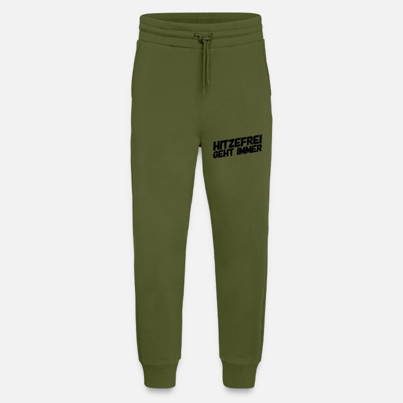 Hitzefrei geht immer - Jogginghose - made by SPREAD - MOSS GREEN