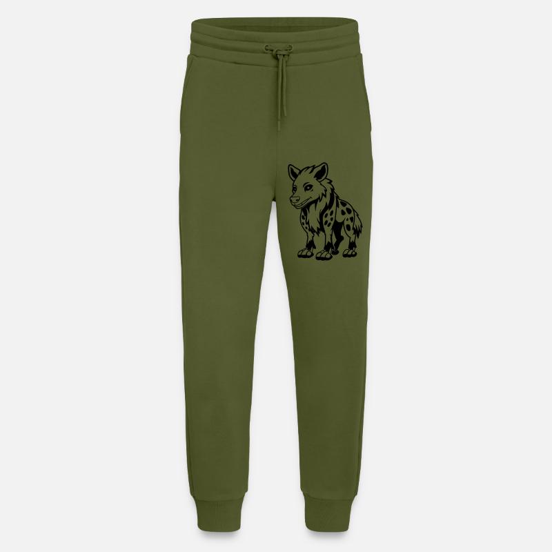 kojote comic - Jogginghose - made by SPREAD - MOSS GREEN