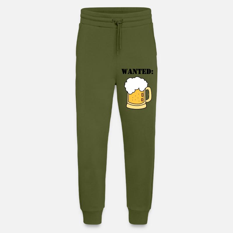 wanted beer - Jogginghose - made by SPREAD - MOSS GREEN
