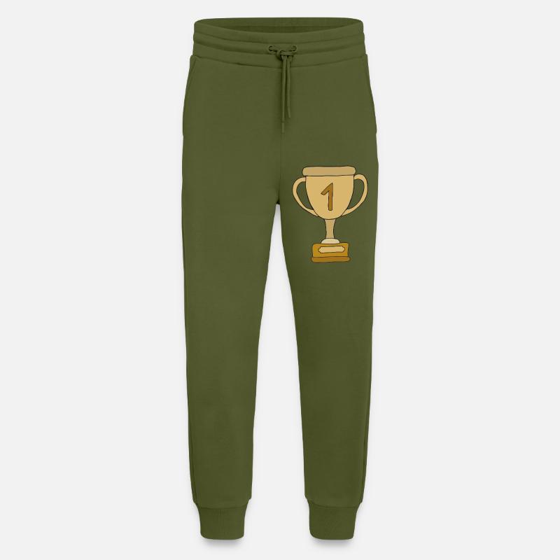 pokal platz eins - Jogginghose - made by SPREAD - MOSS GREEN
