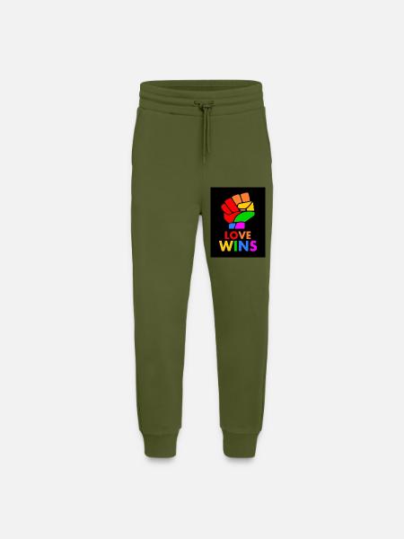 Love wins - Jogging Pants - made by SPREAD - MOSS GREEN