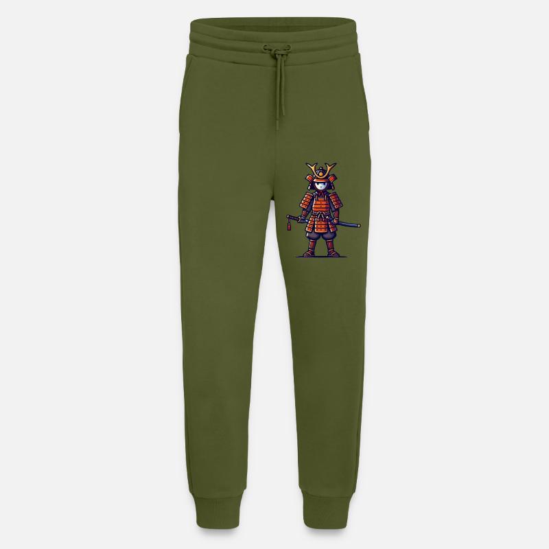 Samurai Comic - Jogging Pants - made by SPREAD  - MOSS GREEN